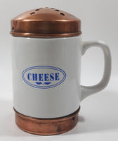 Vintage Copper and Ceramic 5 1/2" Tall Cheese Shaker