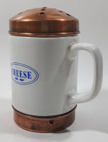 Vintage Copper and Ceramic 5 1/2" Tall Cheese Shaker