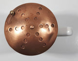 Vintage Copper and Ceramic 5 1/2" Tall Cheese Shaker