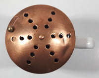 Vintage Copper and Ceramic 5 1/2" Tall Cheese Shaker