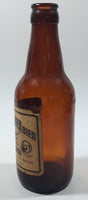 Rare Vintage Schulrheiss Patz Aecht Patzenhofer Bier 7 1/2" Tall Brown Amber Glass Beer Bottle Berlin, Germany