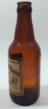 Rare Vintage Schulrheiss Patz Aecht Patzenhofer Bier 7 1/2" Tall Brown Amber Glass Beer Bottle Berlin, Germany