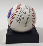 1996 American Legends 1936 First Hall of Fame Election 60th Anniversary Inaugural Election Baseball Ball on Stand Ruth, Wagner, Cobb, Mathewson, Johnson