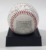 1996 American Legends 1936 First Hall of Fame Election 60th Anniversary Inaugural Election Baseball Ball on Stand Ruth, Wagner, Cobb, Mathewson, Johnson