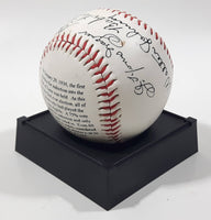 1996 American Legends 1936 First Hall of Fame Election 60th Anniversary Inaugural Election Baseball Ball on Stand Ruth, Wagner, Cobb, Mathewson, Johnson