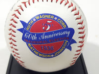 1996 American Legends 1936 First Hall of Fame Election 60th Anniversary Inaugural Election Baseball Ball on Stand Ruth, Wagner, Cobb, Mathewson, Johnson