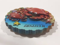 Agiftcorp Westport Washington Crab Ocean Themed 2 5/8" Resin Fridge Magnet