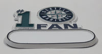 2002 Hunter MLBP Seattle Mariners Baseball Team #1 Fan 2 3/4" x 2 3/4" Rubber Fridge Magnet