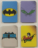 Batman Robin Catwoman Small 7/8" x 1 1/4" Double Sided Fridge Magnet Lot of 4