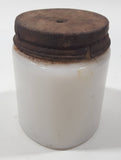 Antique Pond's Cold Cream Milk Glass Bottle 1 1/8" Tall