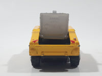 2003 Matchbox Special Edition Hummer Rescue Humvee Yellow 1:70 Scale Die Cast Toy Car Vehicle with Opening Rear Hatch