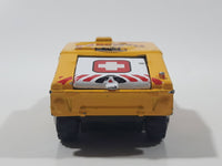 2003 Matchbox Special Edition Hummer Rescue Humvee Yellow 1:70 Scale Die Cast Toy Car Vehicle with Opening Rear Hatch