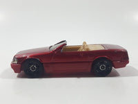 2003 Hot Wheels Mercedes-Benz SL Convertible Metalflake Red Die Cast Toy Luxury Car Vehicle