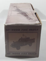 12" Wood Fire Truck Engine Co No. 9 Wooden Model in Box