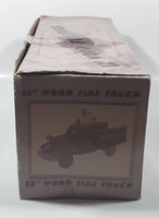 12" Wood Fire Truck Engine Co No. 9 Wooden Model in Box