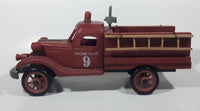 12" Wood Fire Truck Engine Co No. 9 Wooden Model in Box