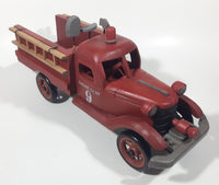 12" Wood Fire Truck Engine Co No. 9 Wooden Model in Box