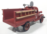 12" Wood Fire Truck Engine Co No. 9 Wooden Model in Box