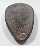 Haida Beaver Handmade in B.C. Canada Aboriginal Art 4" x 10 1/2" Long Clay Pottery Dish