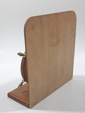Vintage Avon Brand Woburn Abbey Country House Deer Scene Picture Ship's Wheel Wood Letter Holder Made in England