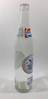 Vintage 1976 Pepsi Cola 16 Fl oz United States of America Bi-Centennial 1776 to 1976 11" Tall Clear Glass Bottle 200 Years of People Feelin' Free