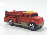 2002 Matchbox International Pumper Red Fire Truck Plastic and Die Cast Toy Car Firefighting Rescue Vehicle - McDonald's Happy Meal