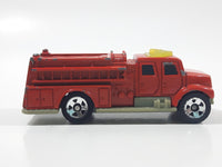 2002 Matchbox International Pumper Red Fire Truck Plastic and Die Cast Toy Car Firefighting Rescue Vehicle - McDonald's Happy Meal