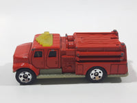 2002 Matchbox International Pumper Red Fire Truck Plastic and Die Cast Toy Car Firefighting Rescue Vehicle - McDonald's Happy Meal