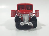 Unknown Brand Emergency Services Fire Truck Die Cast Toy Car Vehicle with Opening Doors - Missing Driver's Side Hoses