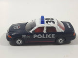 Realtoy Ford Crown Victoria Police Anti Crime #32 Dark Blue and White Die Cast Toy Car Emergency Vehicle