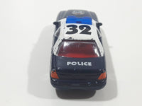 Realtoy Ford Crown Victoria Police Anti Crime #32 Dark Blue and White Die Cast Toy Car Emergency Vehicle