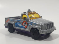 2002 Matchbox Ultimate Rescue Troop Carrier Truck Silver Die Cast Toy Car Vehicle No Canopy