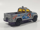 2002 Matchbox Ultimate Rescue Troop Carrier Truck Silver Die Cast Toy Car Vehicle No Canopy