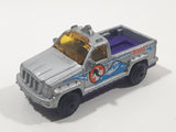 2002 Matchbox Ultimate Rescue Troop Carrier Truck Silver Die Cast Toy Car Vehicle No Canopy