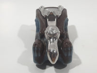 Rare Motor Max 6404 Pelican Bird Shaped Chrome Grey Brown Pull Back Die Cast Toy Car Vehicle