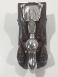 Rare Motor Max 6404 Pelican Bird Shaped Chrome Grey Brown Pull Back Die Cast Toy Car Vehicle