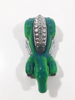 Rare Motor Max 6402 Dinosaur Shaped Green Pull Back Die Cast Toy Car Vehicle