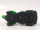 Rare Motor Max 6402 Dinosaur Shaped Green Pull Back Die Cast Toy Car Vehicle