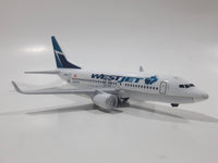 RealToy WestJet Boeing 737 Passenger Jet C-FZWS Airplane White Die Cast Toy Aircraft Vehicle