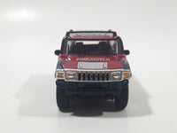 2004 2005 Season Fleer NHL Ice Hockey Vancouver Canucks Hummer H2 Dark Red Maroon Die Cast Toy Car Vehicle