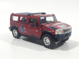 2004 2005 Season Fleer NHL Ice Hockey Vancouver Canucks Hummer H2 Dark Red Maroon Die Cast Toy Car Vehicle