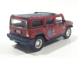 2004 2005 Season Fleer NHL Ice Hockey Vancouver Canucks Hummer H2 Dark Red Maroon Die Cast Toy Car Vehicle