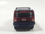 2004 2005 Season Fleer NHL Ice Hockey Vancouver Canucks Hummer H2 Dark Red Maroon Die Cast Toy Car Vehicle