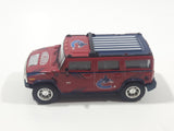 2004 2005 Season Fleer NHL Ice Hockey Vancouver Canucks Hummer H2 Dark Red Maroon Die Cast Toy Car Vehicle