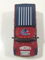 2004 2005 Season Fleer NHL Ice Hockey Vancouver Canucks Hummer H2 Dark Red Maroon Die Cast Toy Car Vehicle