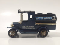 Lledo Days Gone DG 8 - 8 Water Works Rutland District Emergency Service 1920 Ford Model T Tanker Dark Blue Die Cast Toy Car Vehicle