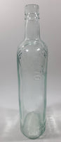Antique C. 1910 Mitchell & Co of Belfast Ltd Irish Whisky One Pint 9 1/2" Tall Embossed Clear Glass Liquor Bottle