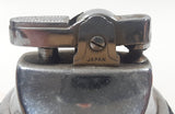 Vintage Art Deco Black Tiki Themed Semi Automatic Table Lighter Japan