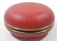 Vintage Westclox Red Cased Round Calendar Date and Time Windup Travel Alarm Clock