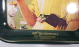 Vintage 1980 60th Anniversary of Coca-Cola in Vancouver 1920-1980 Yellow Dress Woman Official Tray